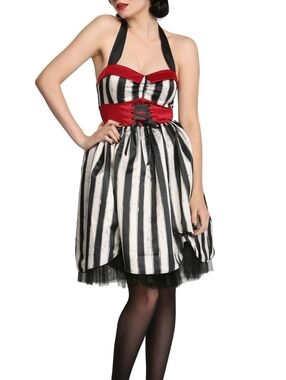 American Horror Story - Midnight Hour Striped Dress L
